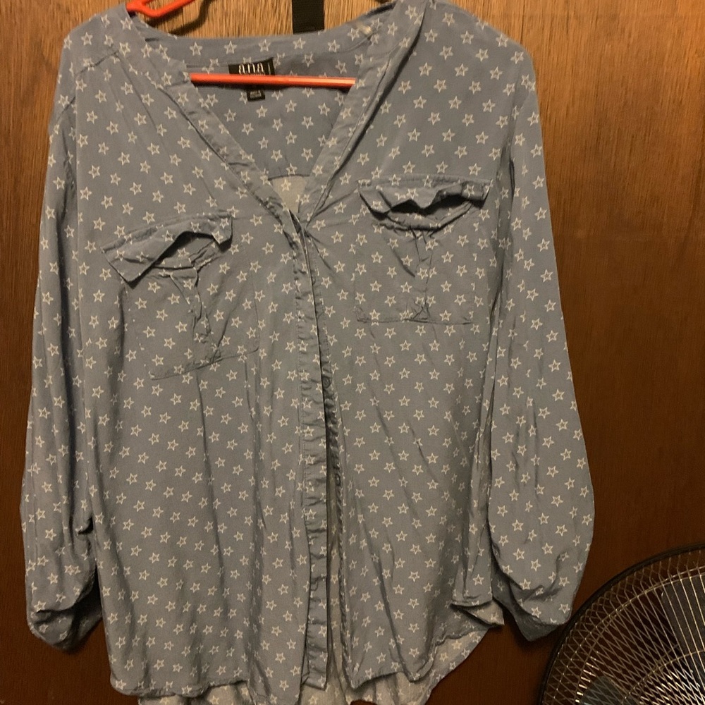 Plus size lightweight bottom down with stars